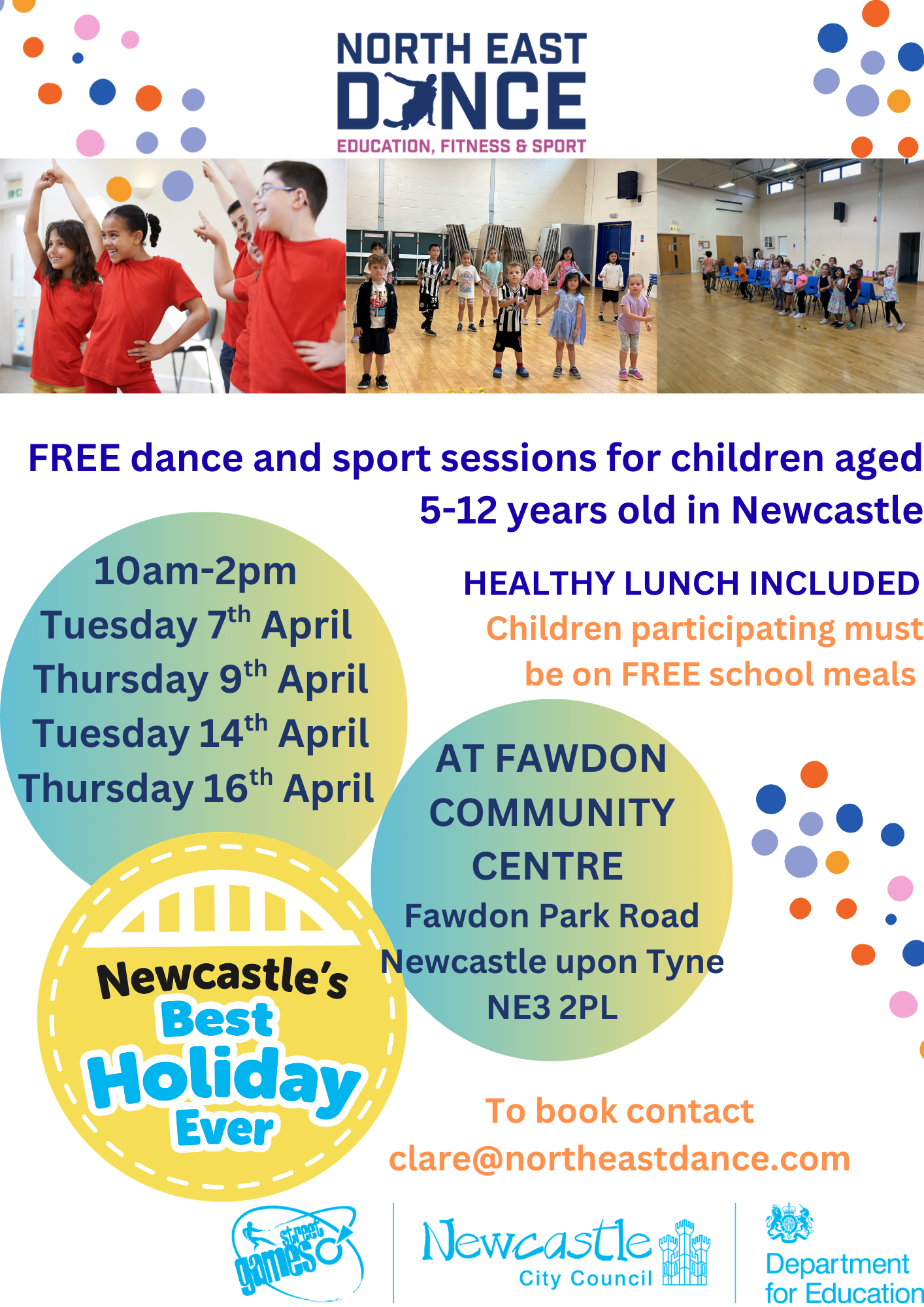 Our HAF sessions in Newcastle are back this Spring!